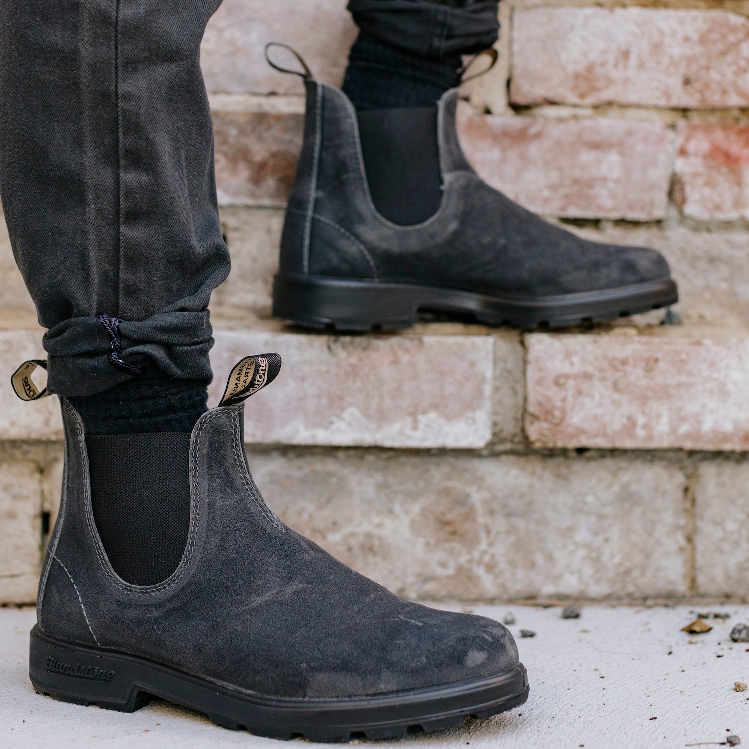 Blundstone 1910 Originals Steel Grey Waxed Suede