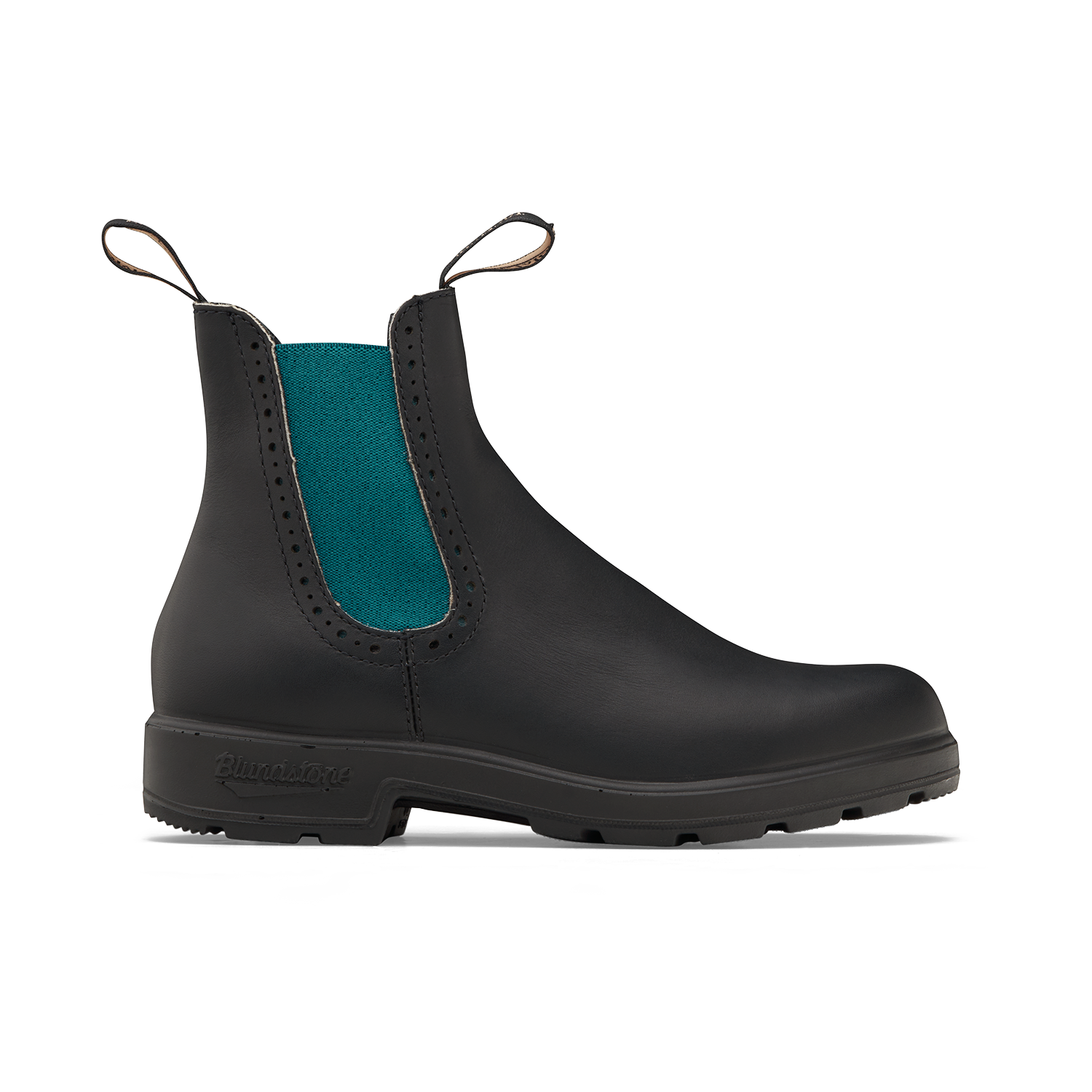 Blundstone 2320 Originals Women's High Top Black with Green Elastic