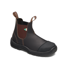 Blundstone 167 Work & Safety Boot Rubber Toe Cap Stout Brown