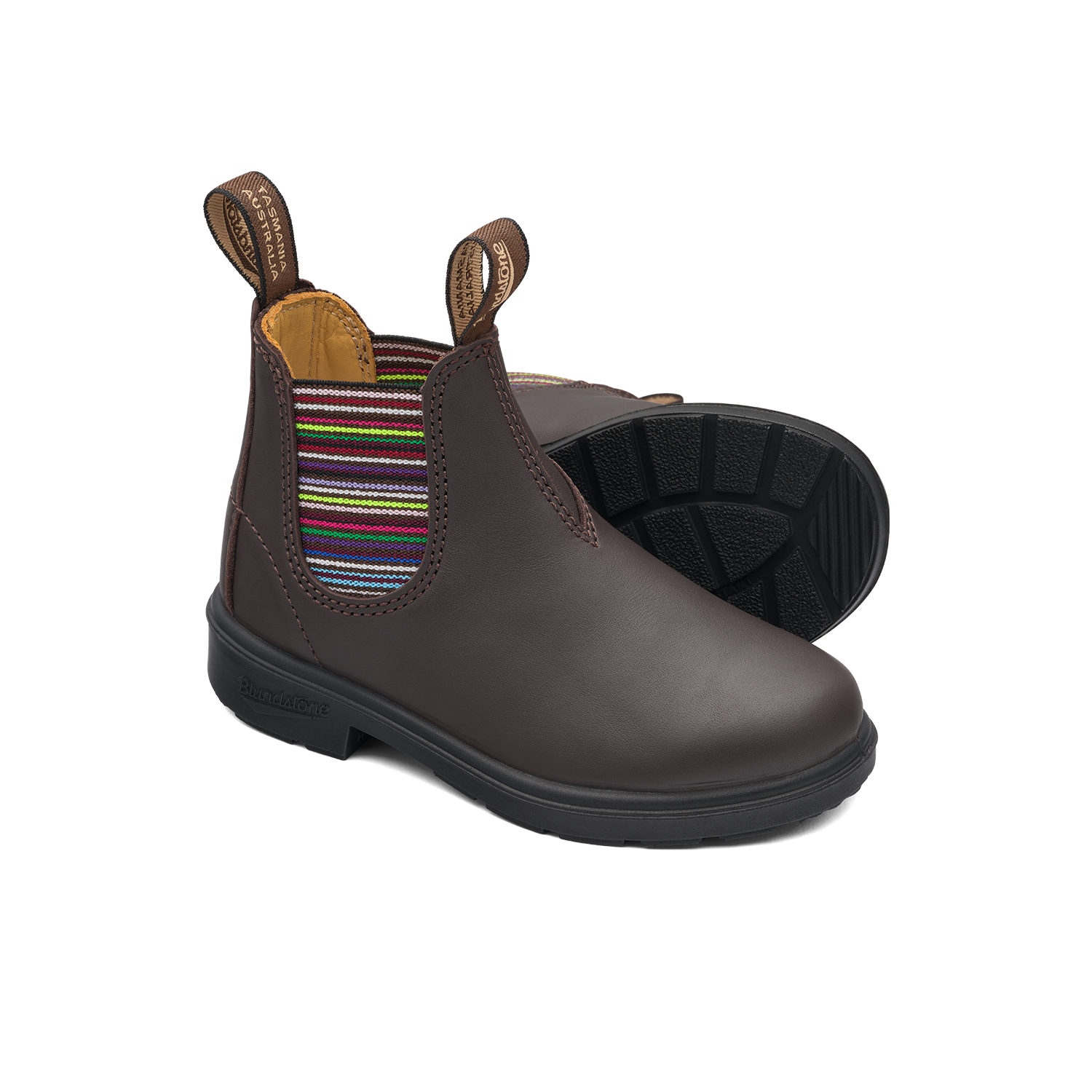 Blundstone 1413 Kids Brown Striped Elastic