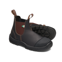 Blundstone 167 Work & Safety Boot Rubber Toe Cap Stout Brown