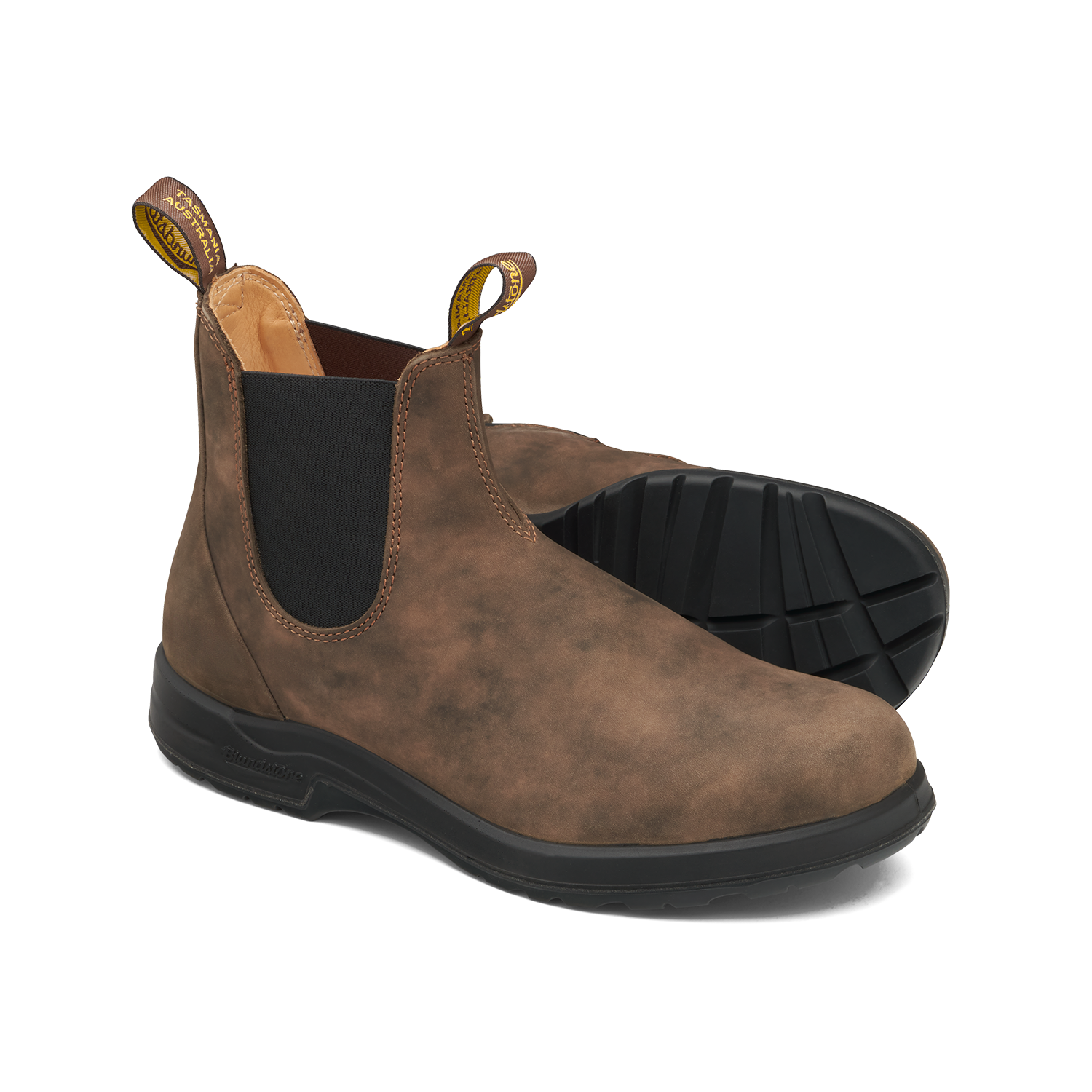 Blundstone boots rustic clearance brown