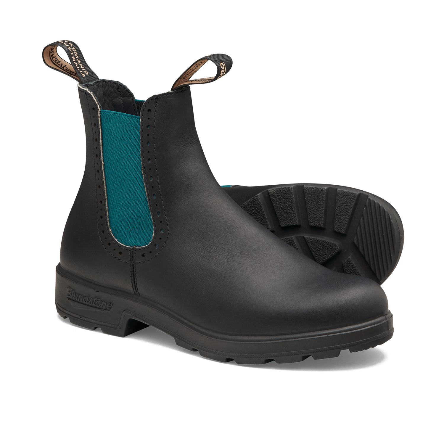 Blundstone 2320 Originals Women's High Top Black with Green Elastic