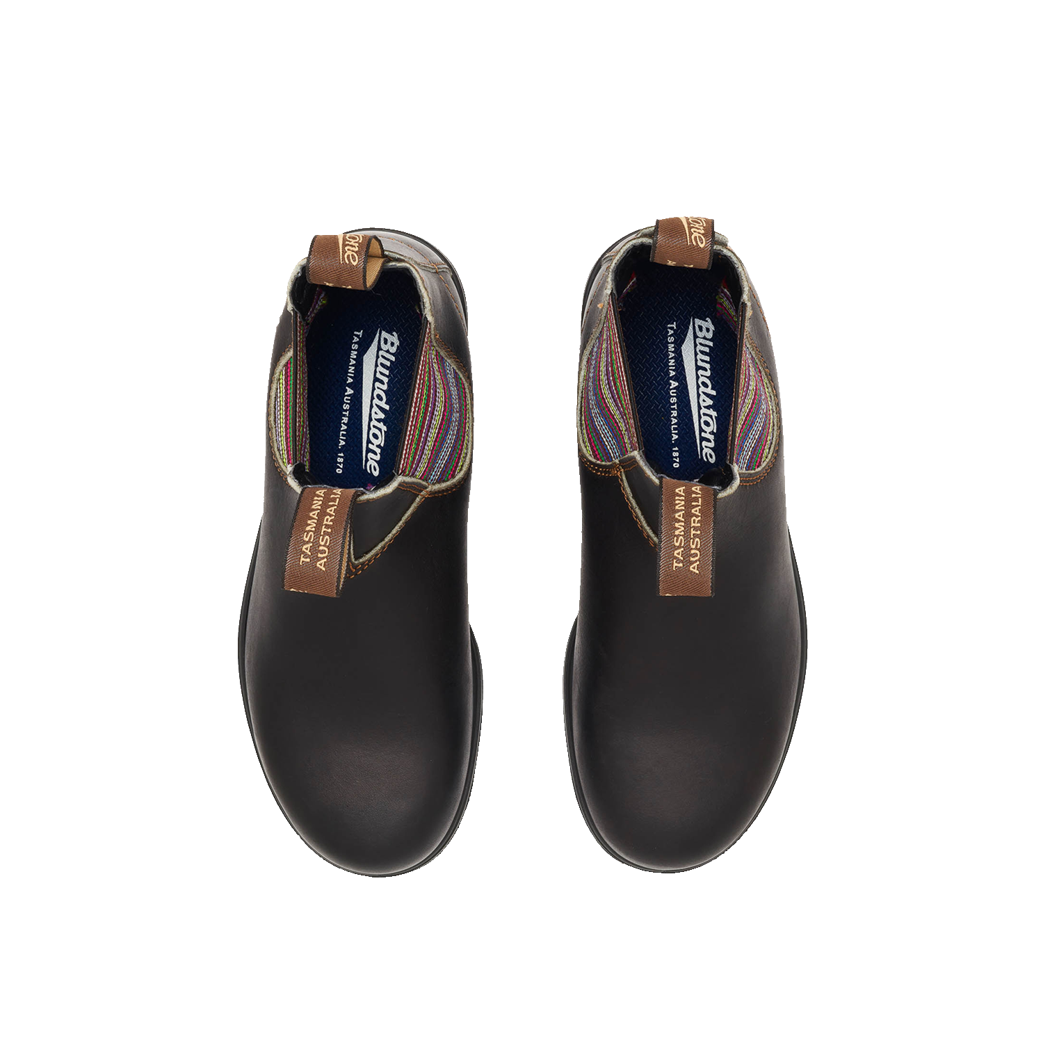 Blundstone 1409 Originals Stout Brown Striped Elastic