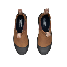 Blundstone 169 Work & Safety Boot Rubber Toe Cap Saddle Brown