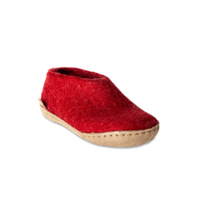 Glerups Shoe Junior Red - Leather Sole