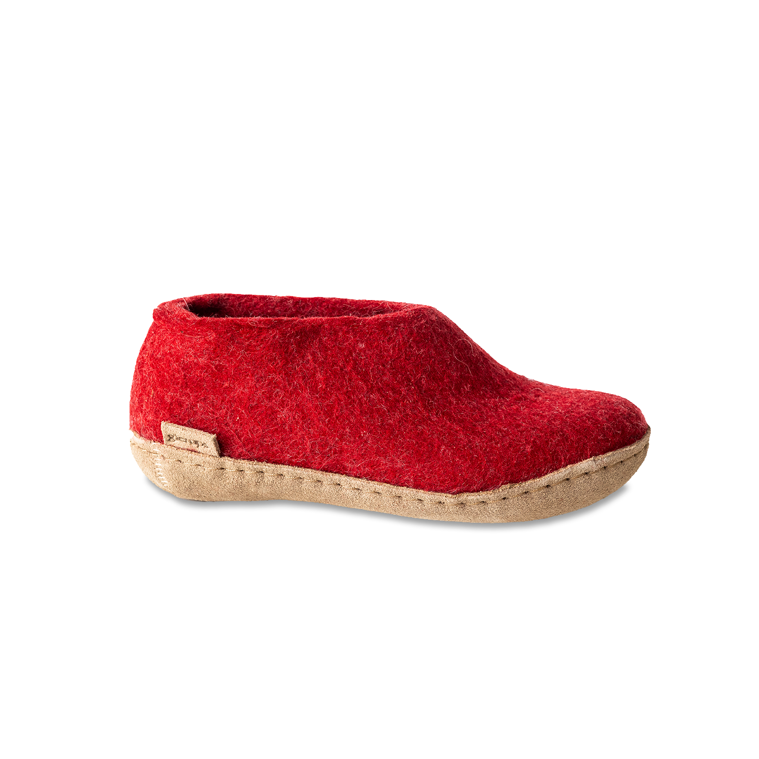 Glerups Shoe Junior Red - Leather Sole