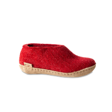 Glerups Shoe Junior Red - Leather Sole
