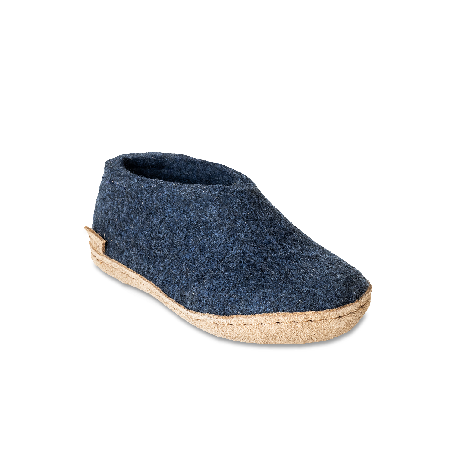 Glerups Shoe Junior Denim - Leather Sole