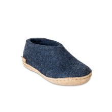 Glerups Shoe Junior Denim - Leather Sole