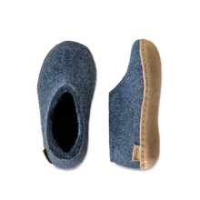 Glerups Shoe Junior Denim - Leather Sole