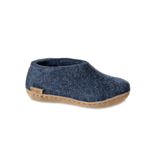 Glerups Shoe Junior Denim - Leather Sole