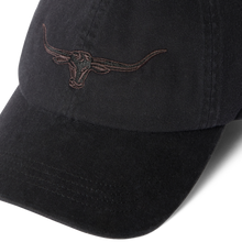 R.M. Williams Longhorn Twill Cap Black Wash