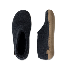 Glerups Shoe Charcoal - Leather Sole