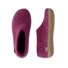 Glerups Shoe Cranberry - Leather Sole