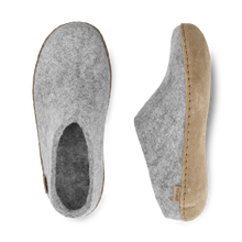 Glerups Slip-on Grey - Leather Sole
