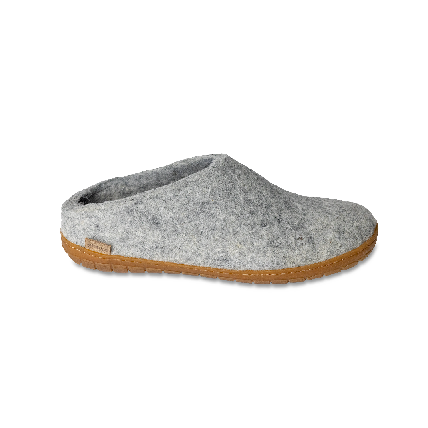 Glerups Slip-on Rubber Grey - Leather Sole