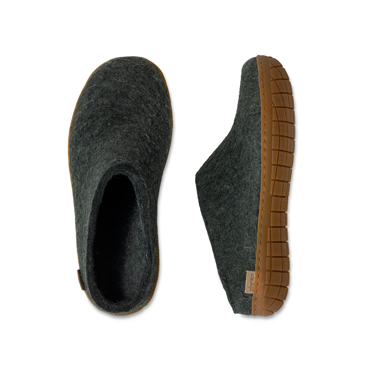 Glerups Slip-on Forest Green - Rubber Sole