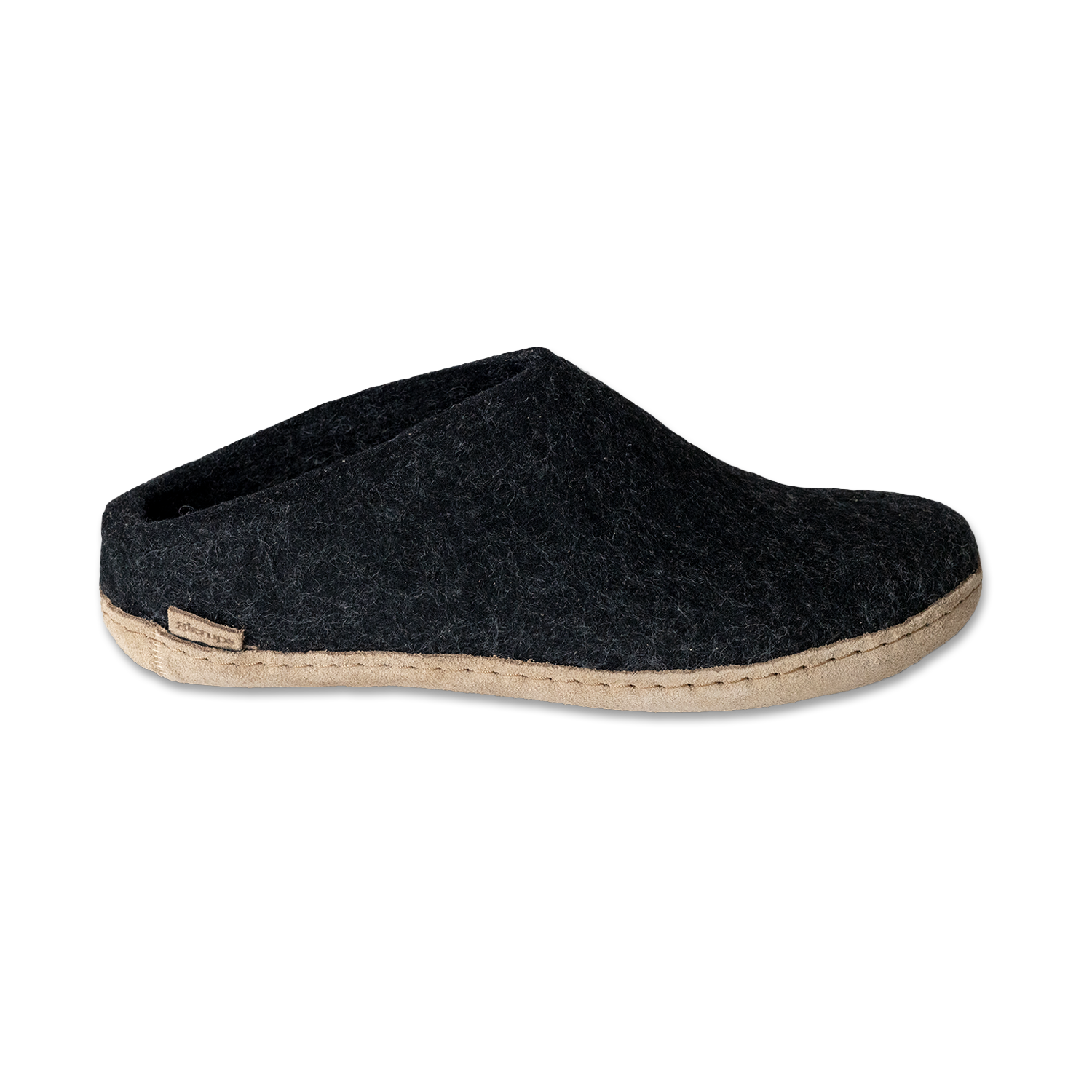 Glerups Slip-on Charcoal - Leather Sole
