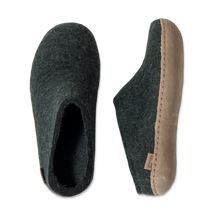 Glerups Slip-on Forest Green - Leather Sole