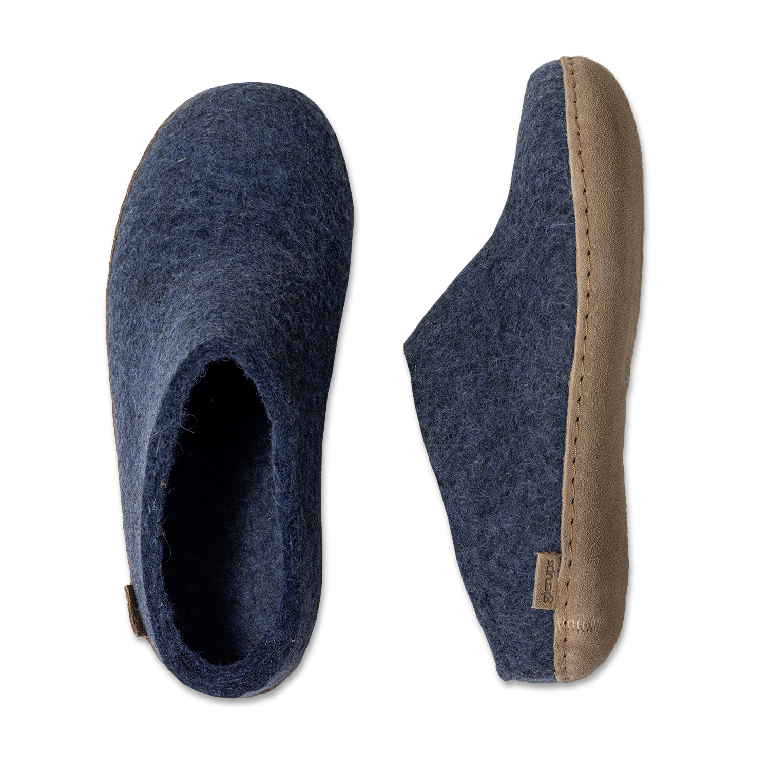 Glerups Slip-on Denim - Leather Sole