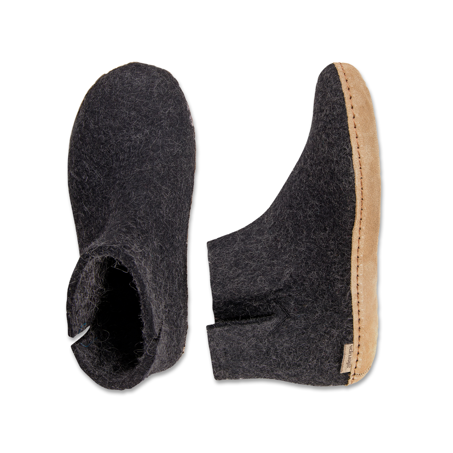 Glerups Boot Charcoal - Leather Sole