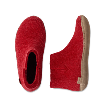 Glerups Boot Red - Leather Sole
