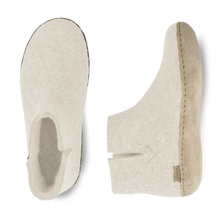 Glerups Boot White - Leather Sole