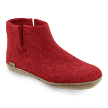 Glerups Boot Red - Leather Sole