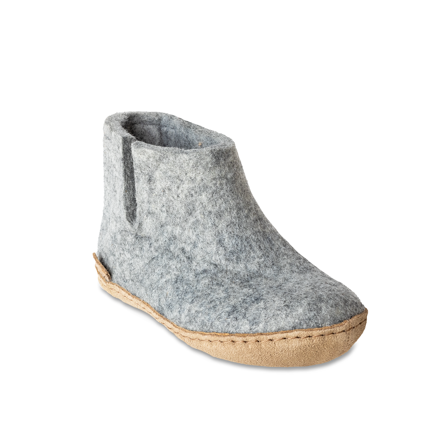 Glerups Boot Junior Grey - Leather Sole
