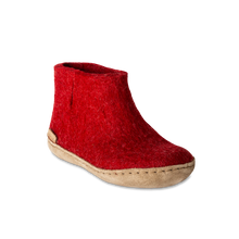 Glerups Boot Junior Red - Leather Sole