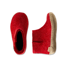 Glerups Boot Junior Red - Leather Sole