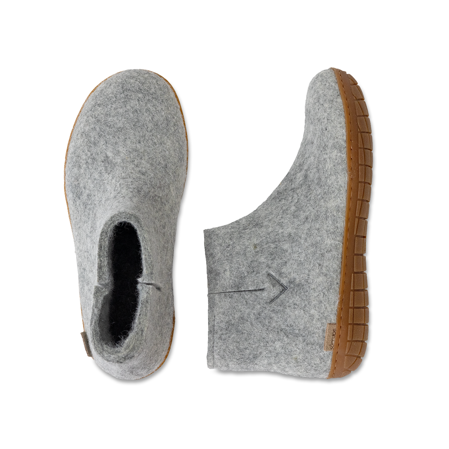 Glerups Boot Grey - Rubber Sole
