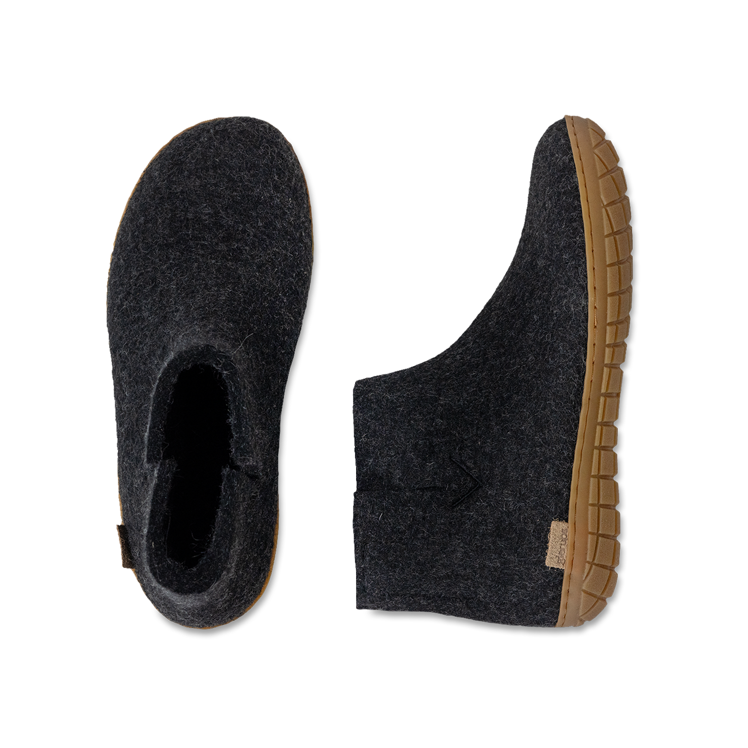 Glerups Boot Charcoal - Rubber Sole
