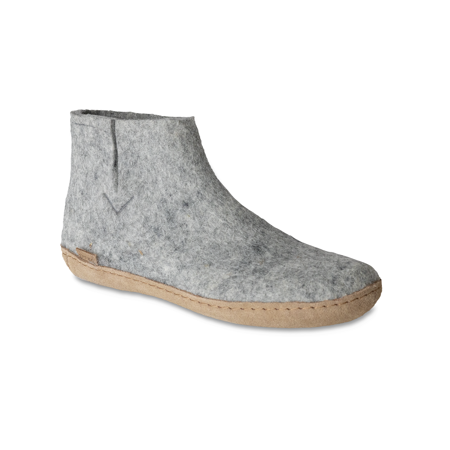 Glerups Boot Grey - Leather Sole