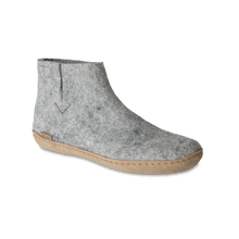 Glerups Boot Grey - Leather Sole