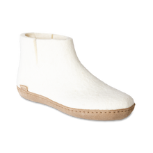 Glerups Boot White - Leather Sole