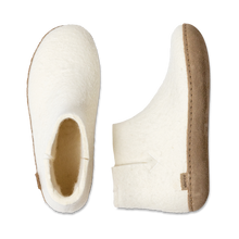 Glerups Boot White - Leather Sole