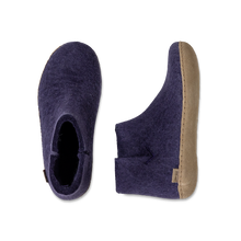 Glerups Boot Purple - Leather Sole