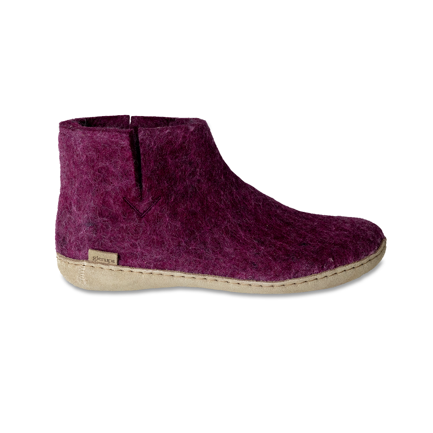 Glerups Boot Cranberry - Leather Sole
