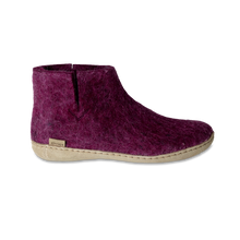 Glerups Boot Cranberry - Leather Sole
