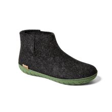 Glerups Boot Charcoal - Green Rubber Sole