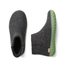 Glerups Boot Charcoal - Green Rubber Sole