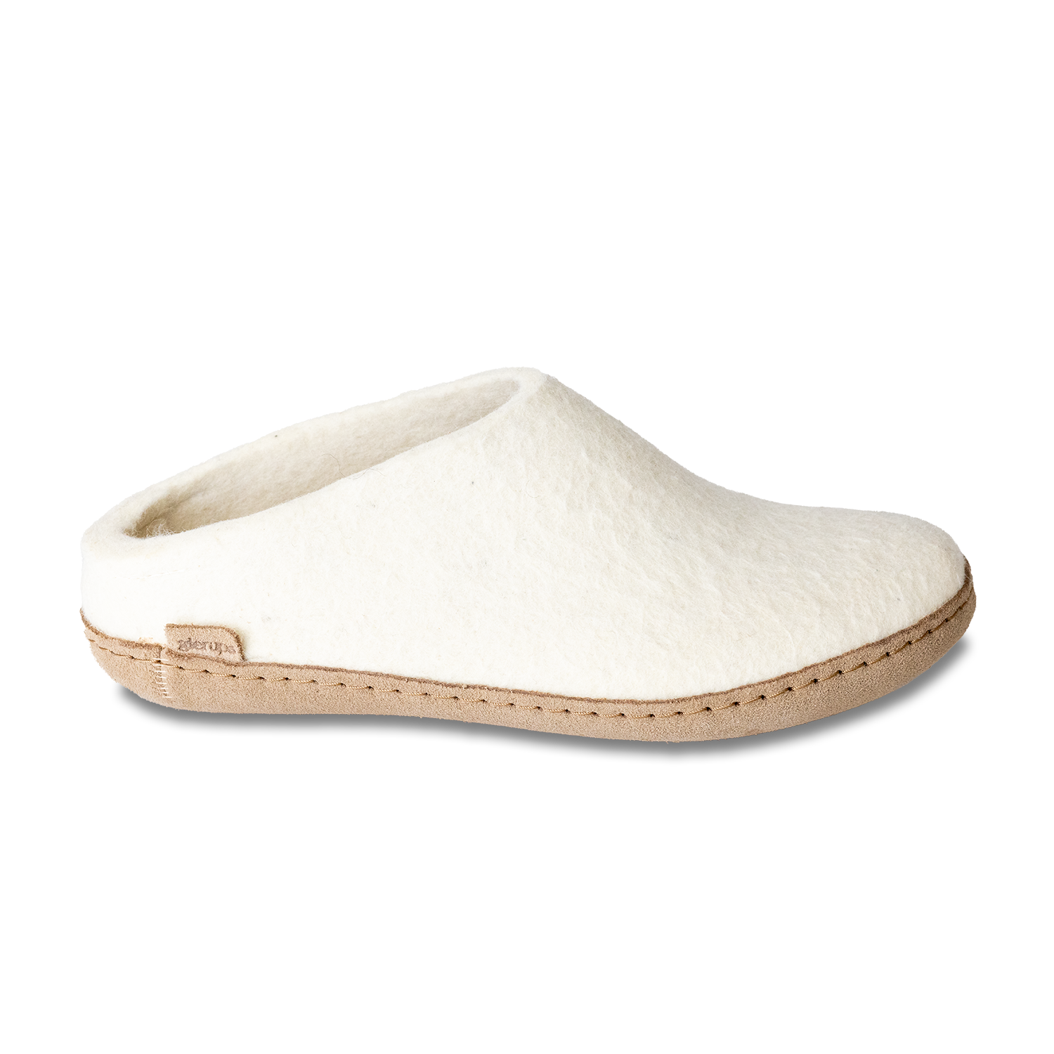 Glerups Slip-on White - Leather Sole