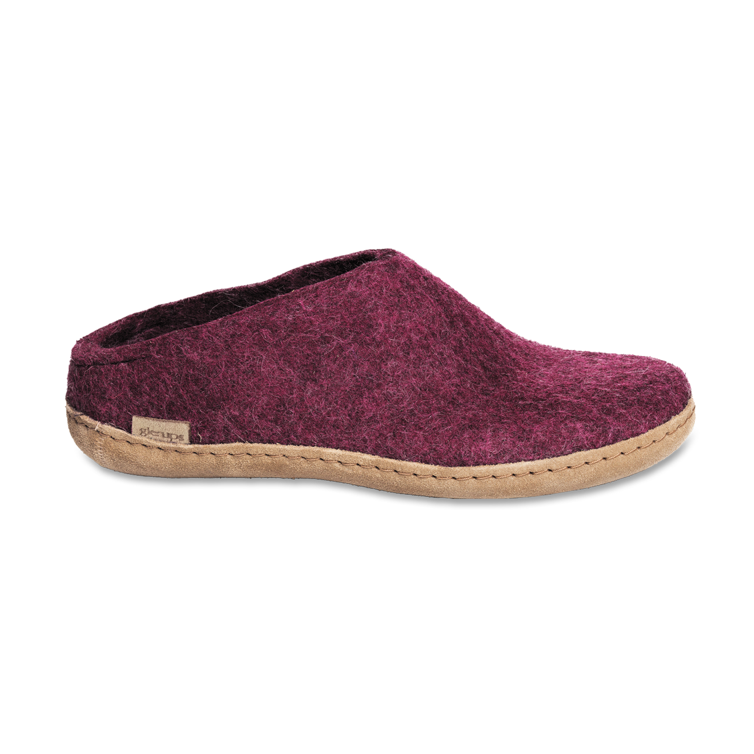 Glerups Slip-on Cranberry - Leather Sole