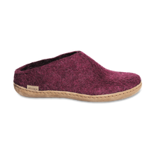 Glerups Slip-on Cranberry - Leather Sole