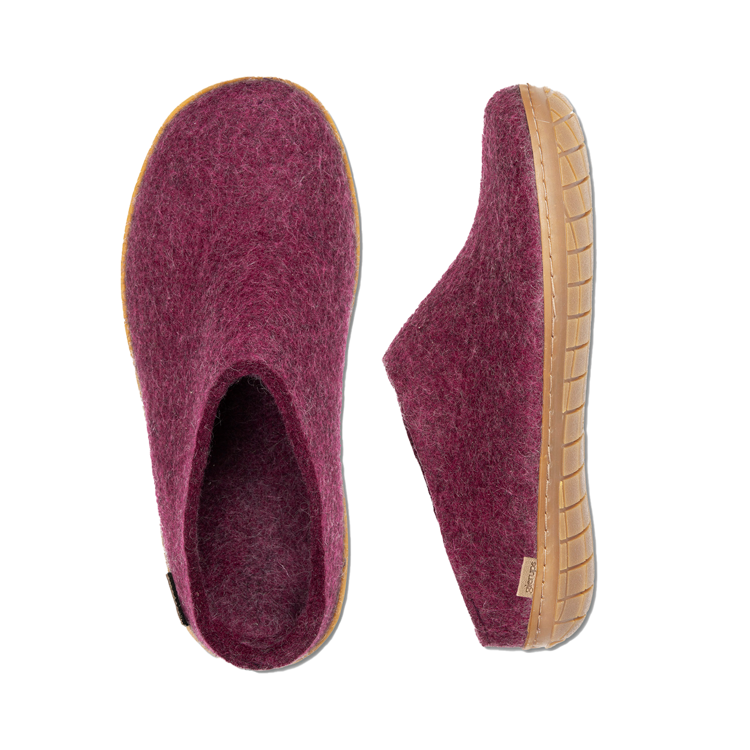 Glerups Slip-on Cranberry - Rubber Sole