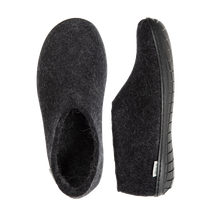 Glerups Shoe Charcoal - Black Rubber Sole