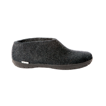 Glerups Shoe Charcoal - Black Rubber Sole