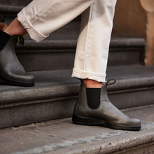Blundstone 2210 Original Vegan Steel Grey walking downstairs